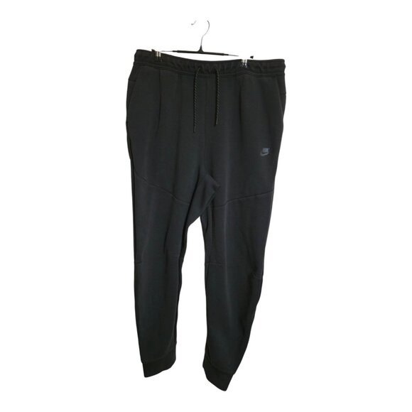 Nike Pants Men XL Tech Fleece Black Washed Slim Fit Jogger Athleisure CZ9918-010 - Picture 1 of 10